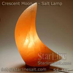 Crescent Moon Pink Salt Lamp